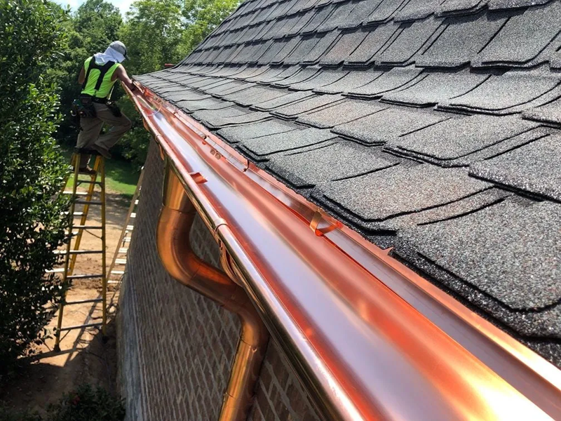 copper gutters in Nashville